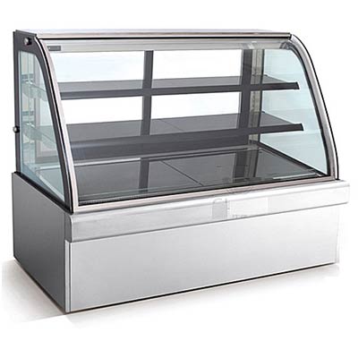 COLD CAKE SHOW CASE S/S WITH CURVED FRONT GLASS(DOUBLE CURVED GLASS ...