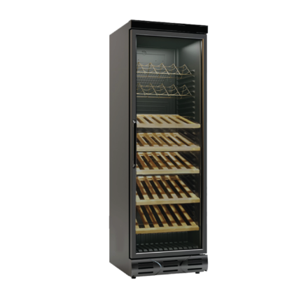 Wine Chiller Single Glass Door - Black