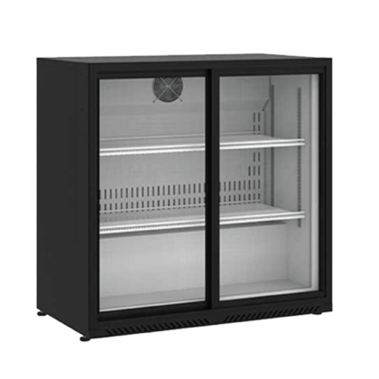 Bar Cooler Double Glass Sliding Door