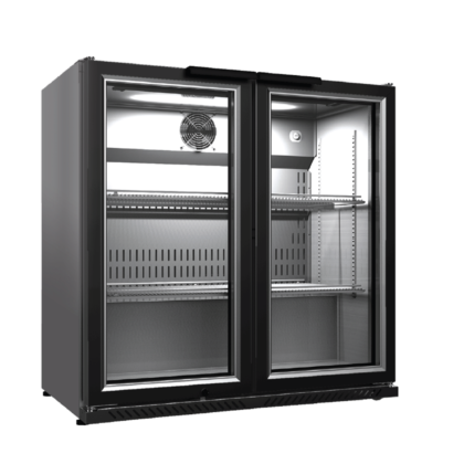 Bar Cooler Double Glass Hinged Door