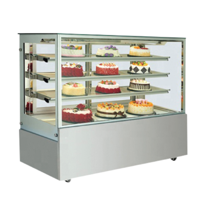 Cold Showcase, 4-Level, Square, S/S Finish