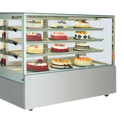 Cold Showcase, 4-Level, Square, S/S Finish