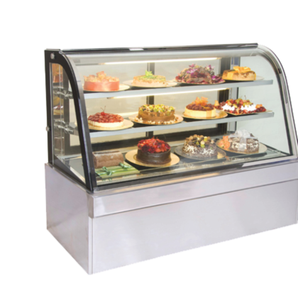 Cold Showcase, Single Curved, S/S Finish