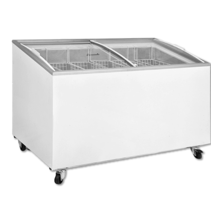 Freezer Island Curved Glass With Sliding Door D600-dfsg Ff