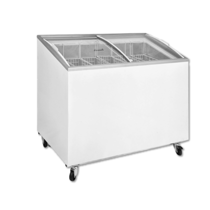 Freezer Island Curved Glass With Sliding Door D400-dfsg Ac