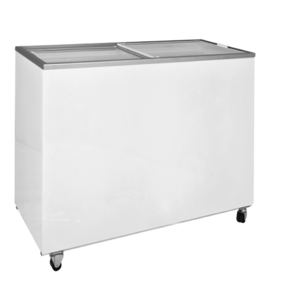 Freezer Island Curved Glass With Sliding Door D300-dfsg Ac