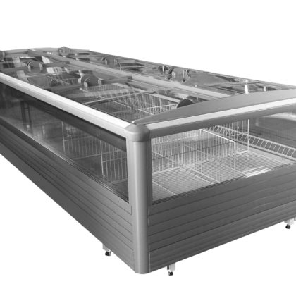 Island Freezer Cabinet 375 Single W/glass Doors (Remote)