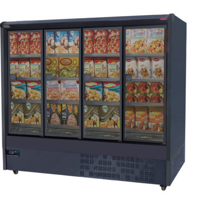 Multideck Freezer Upright 4 Glass Doors (Plug-in)