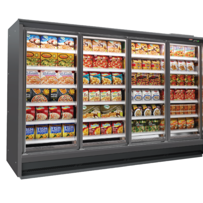 Multideck Freezer Upright 4 Glass Doors (Remote)