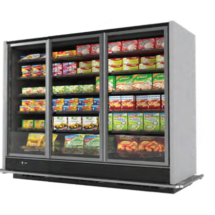Multideck Upright Freezer W/3-glass Doors Cabinet (Remote)